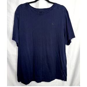 Tommy Bahama Mens Size Large Navy Blue Short Sleeve Cotton TShirt